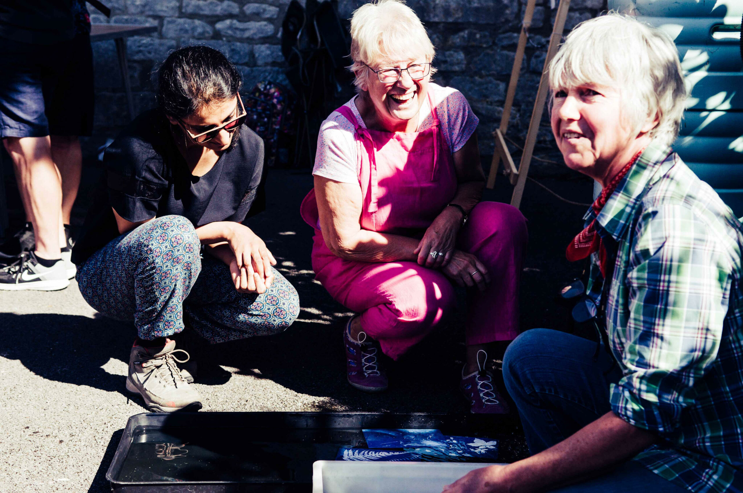 Cyanotype workshop during b-side 21