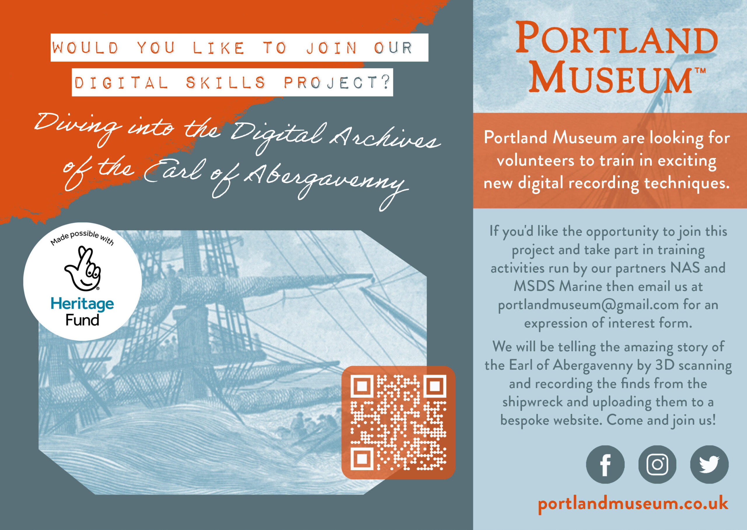 Flyer advertising digital skills training opportunity