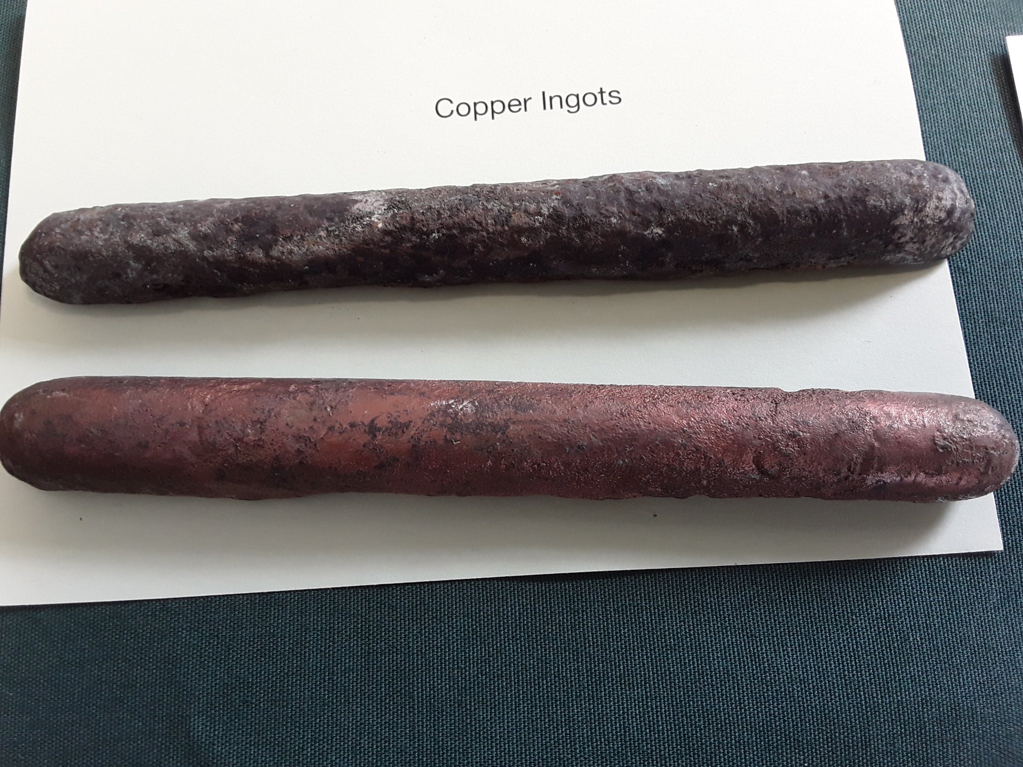 Copper ingots from the Earl of Abergavenny