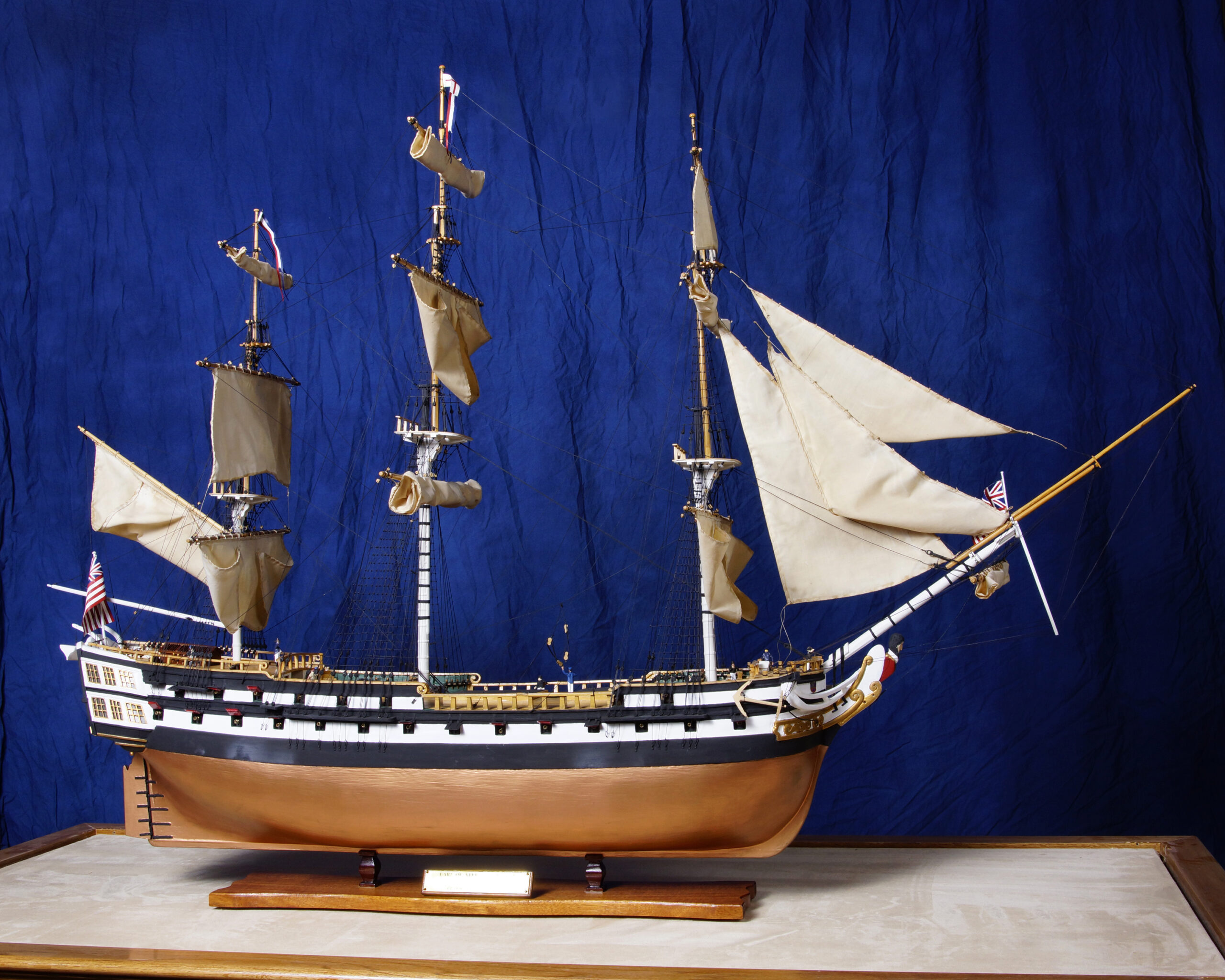 view of model ship