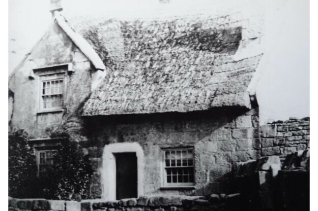 Historial black and white image of Avice's Cottage Portland Museum