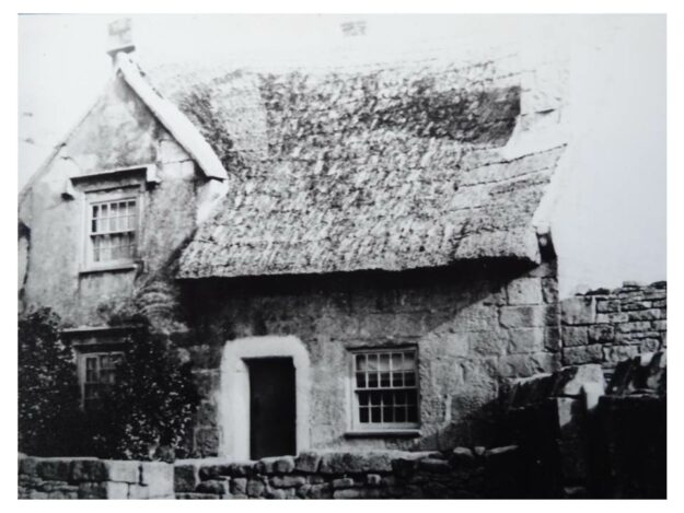 Historial black and white image of Avice's Cottage Portland Museum