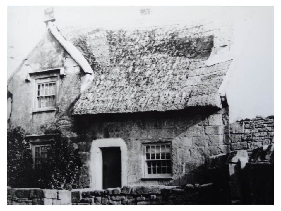 Historial black and white image of Avice's Cottage Portland Museum